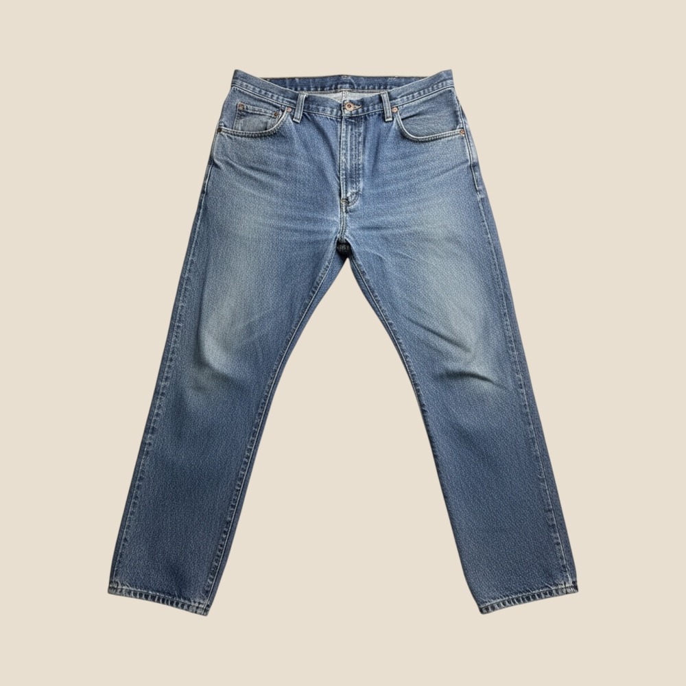 Wrangler Jeans Mens 36x31 Hero Regular Fit Blue Straight Leg Denim Western